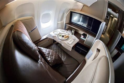 Singapore Airlines First Class and Suites cabins by route to .